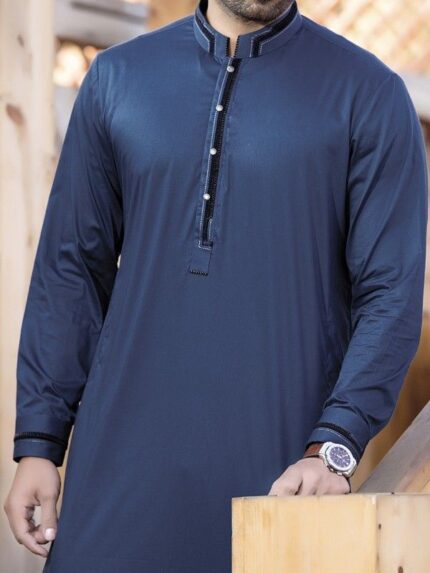 Stylish Navy Kurta for Modern Men